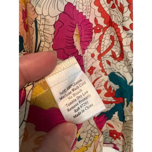 EUC Johnny Was Colorful Embroidered Blouse - Picture 6 of 6